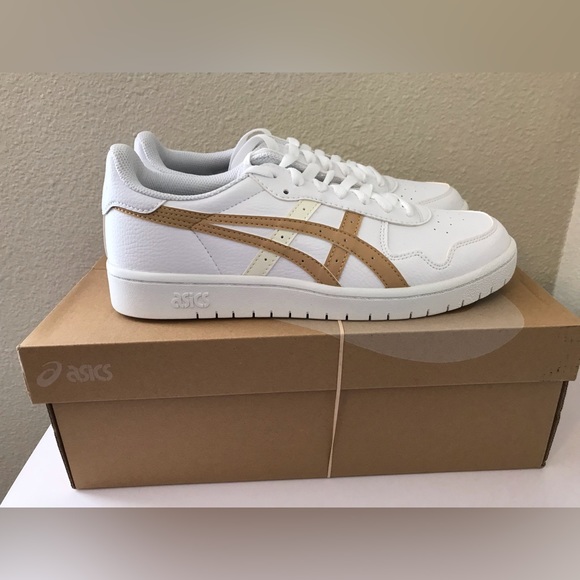 ASICS Japan S Women's Shoes White Camel Beige - Picture 6 of 8